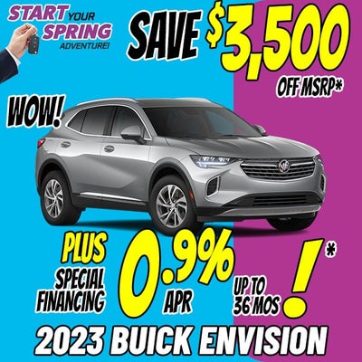 $3,500 Off MSRP on a New 2023 Buick Envision!*