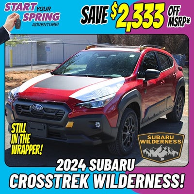 Save $2,333 Off MSRP on a New 2024 Subaru Crosstrek Wilderness!*