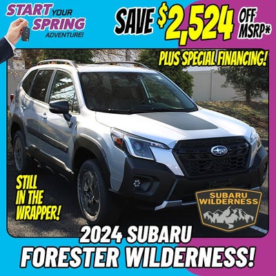 Save $2,524 Off MSRP on a New 2024 Subaru Forester Wilderness!*