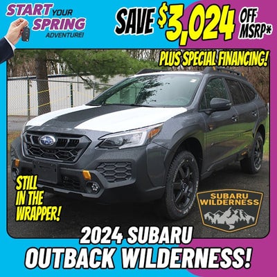 Save $3,024 Off MSRP on a New 2024 Subaru Outback Wilderness!*