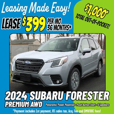 $399 Per Month for a New 2024 Subaru Forester Premium AWD!*