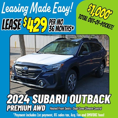 $429 Per Month for a New 2024 Subaru Outback Premium AWD!*
