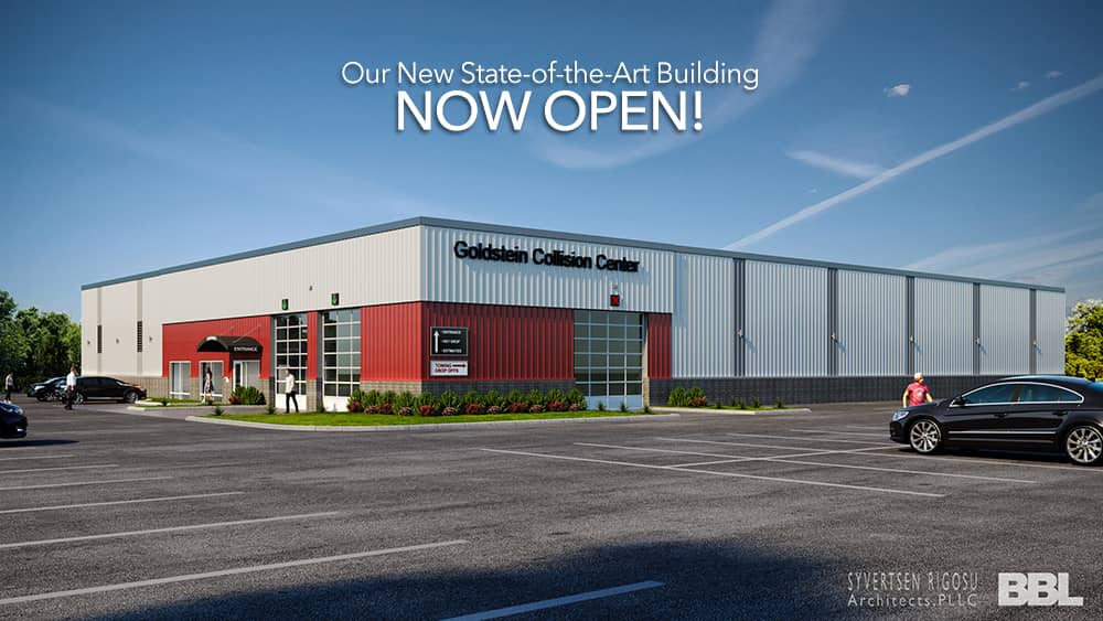 Photo of the new Goldstein Collision Center, 1669 Central Avenue, Albany