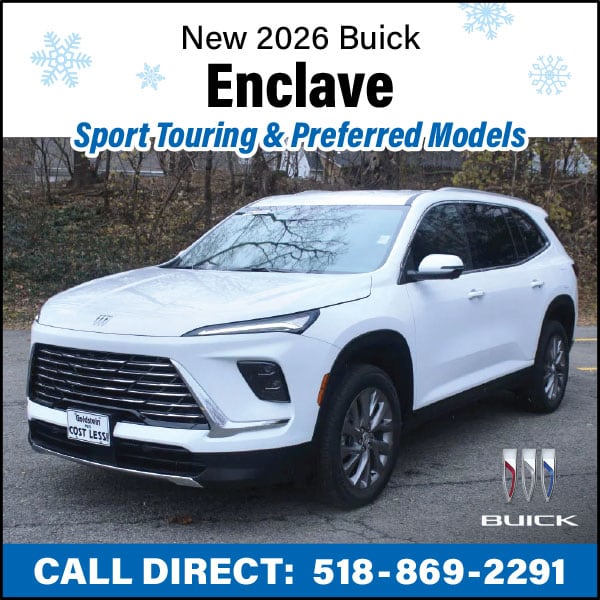$4,000 OFF MSRP on a New 2026 Buick Enclave Sport Touring or Preferred AWD*