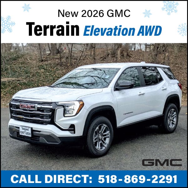 Only $399 Per Month to Lease a New 2026 GMC Terrain Elevation AWD!*