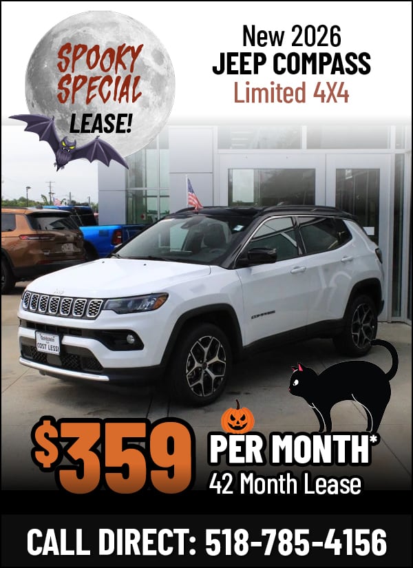 Lease a New 2026 Jeep Compass Limited 4X4 for Only $359 Per Month!*