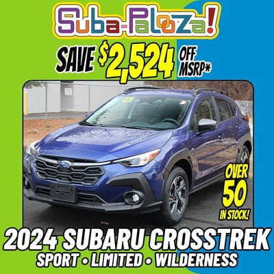 $2,524 OFF MSRP on Select New In-Stock 2024 Subaru Crosstreks!*