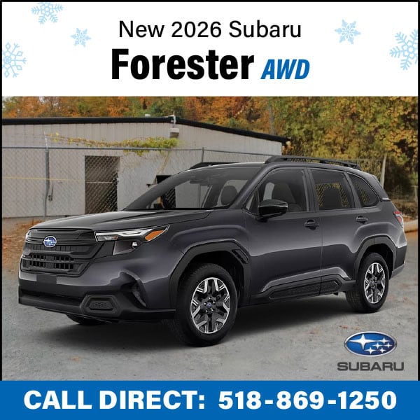 Only $329 Per Month to Lease a New 2026 Subaru Forester AWD!*