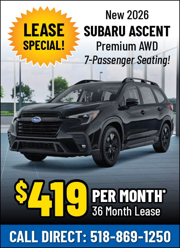 Lease a New 2026 Subaru Ascent Premium AWD for Only $419 Per Month!*