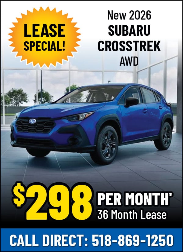 Lease a New 2026 Subaru Crosstrek AWD for Only $298 Per Month!*
