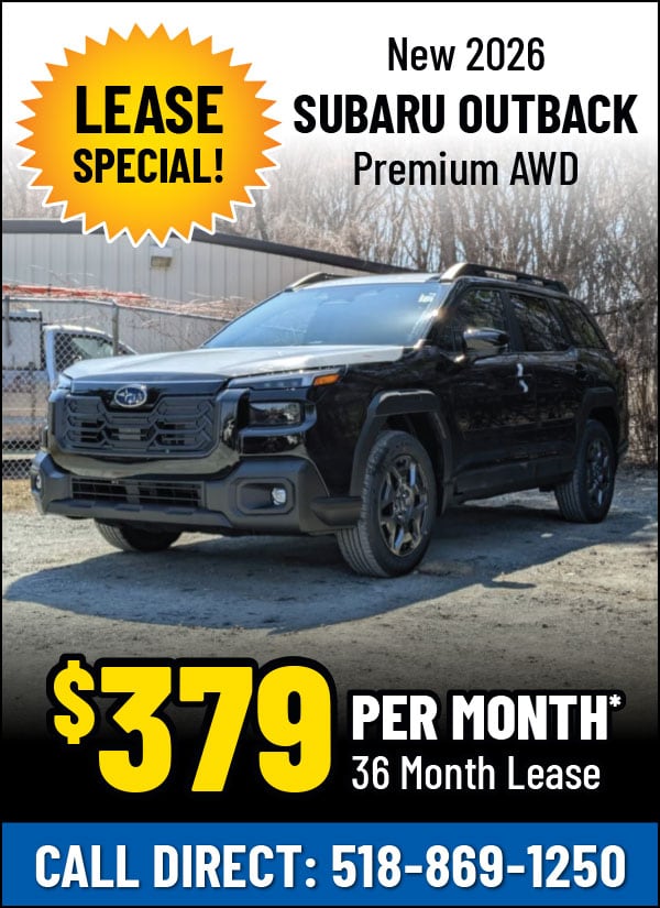 Lease a New 2026 Subaru Outback Premium AWD for Only $379 Per Month!*