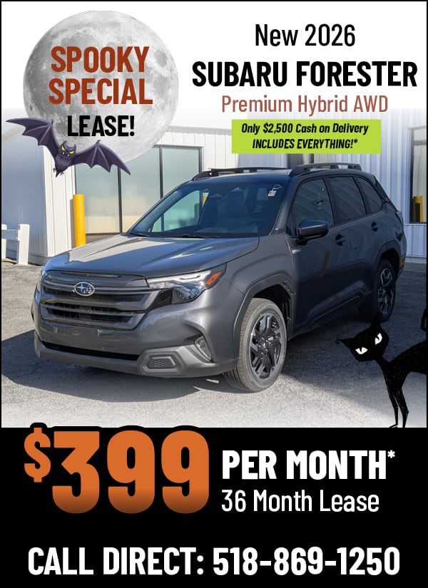 Lease a New 2026 Subaru Forester Premium Hybrid AWD Only $399 Per Month!*